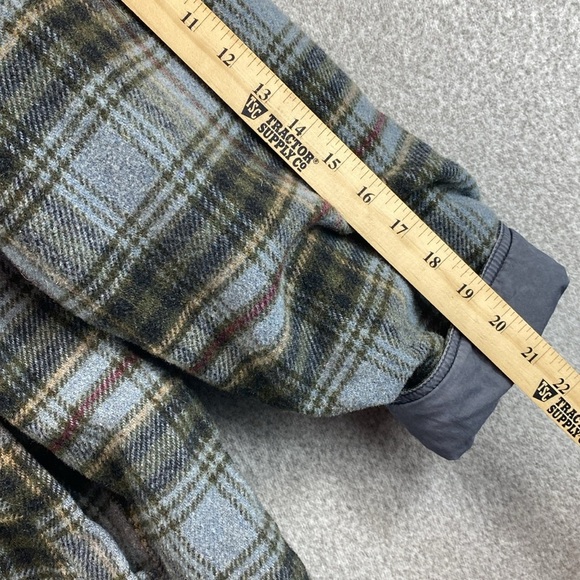 Vtg Pacific Trail reversible chore coat corduroy collar tartan plaid L jacket - Picture 6 of 11